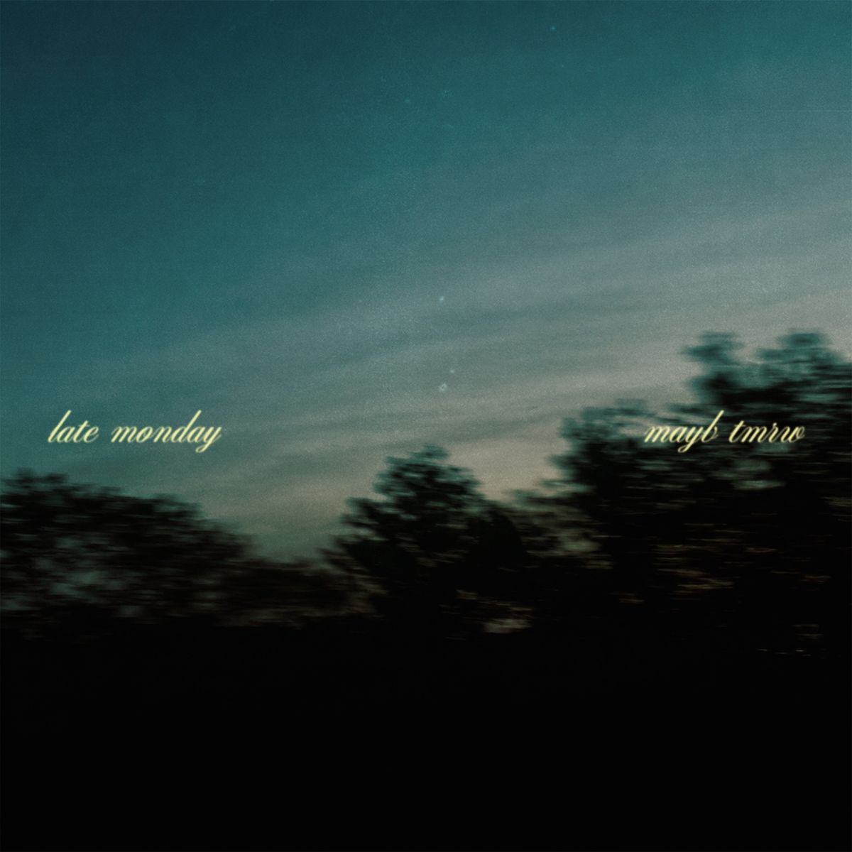 Cover art for MAYB TMRW